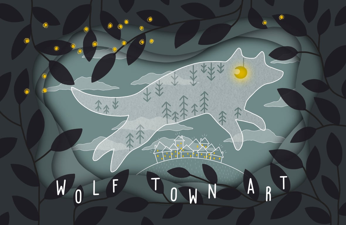 Wolf Town Art