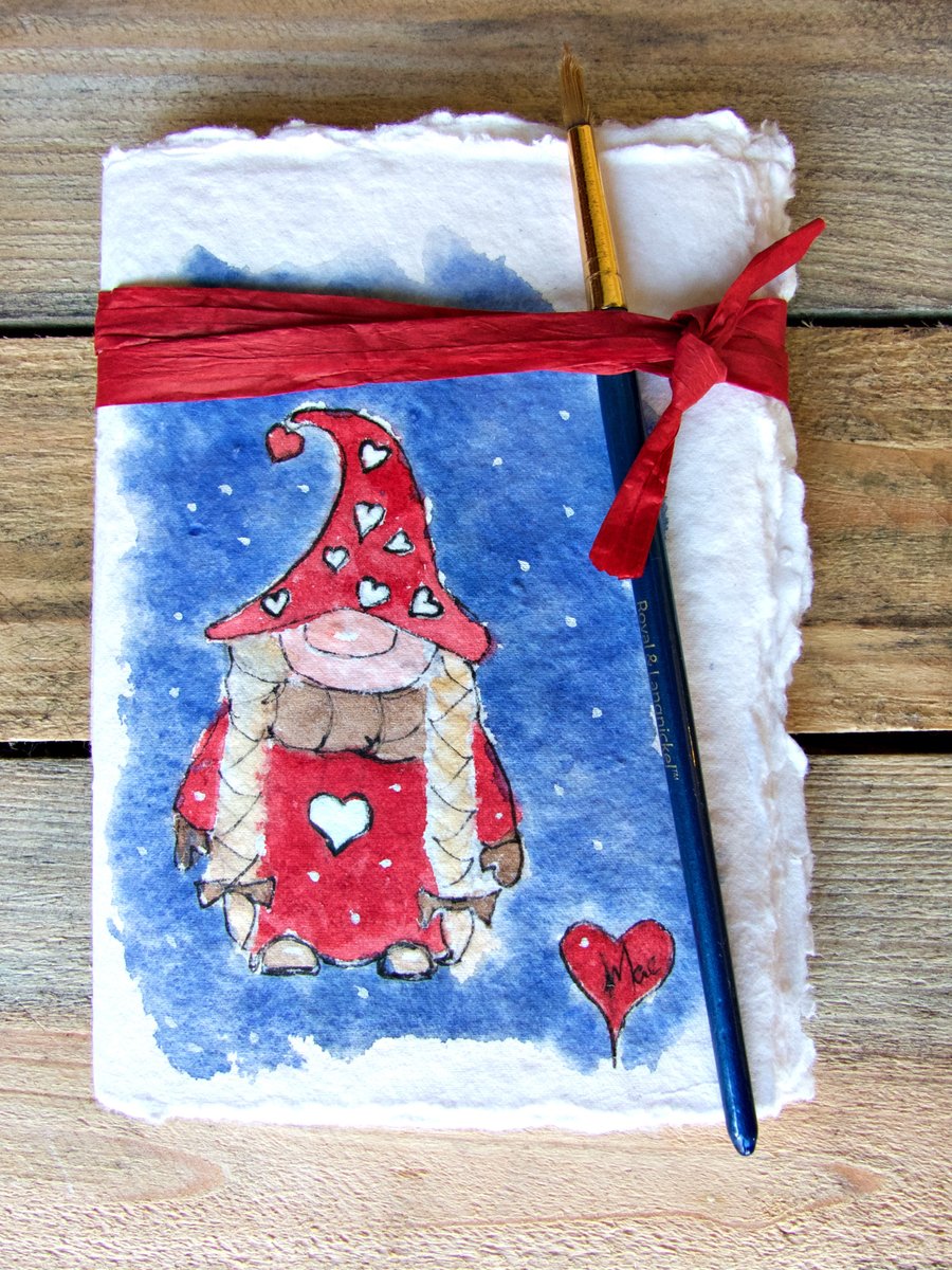 A5 Hand Painted Cotton Rag Journal Sketchbook