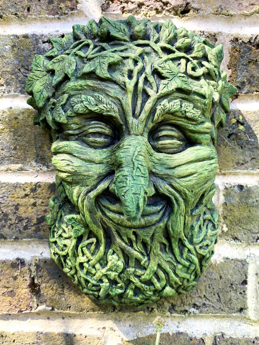 Treebeard Green Man Plaque plus Free Pocket Green Man