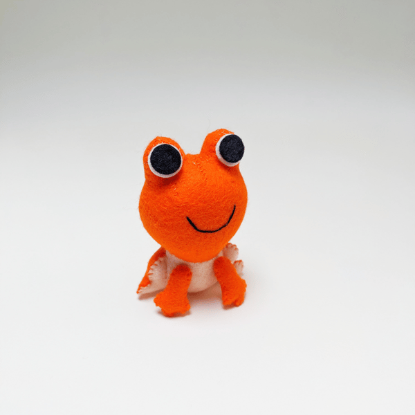 Little orange Frog ornament