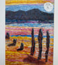 Moonlight shadows at low tide, landscape print - Image 2
