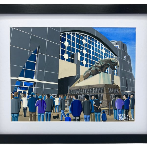 Carolina Panthers NFL American Football High Quality Framed Art Print.