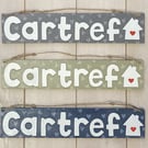 Cartref hanging door sign
