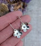 Sterling Silver Flower Drop Earrings - JBJ1012 - Image 2