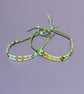 Glass Seed Bead Friendship Bracelet - Flowers