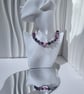 Chunky Beaded Necklace Colourful Jewellery Jade Bead Necklace Handmade UK - Image 2