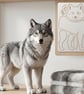 Wolf Thin Acrylic Sewing Template - Image 2