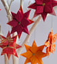 Two Origami Christmas Stars: Hanging Decorations (Orange) - Image 4