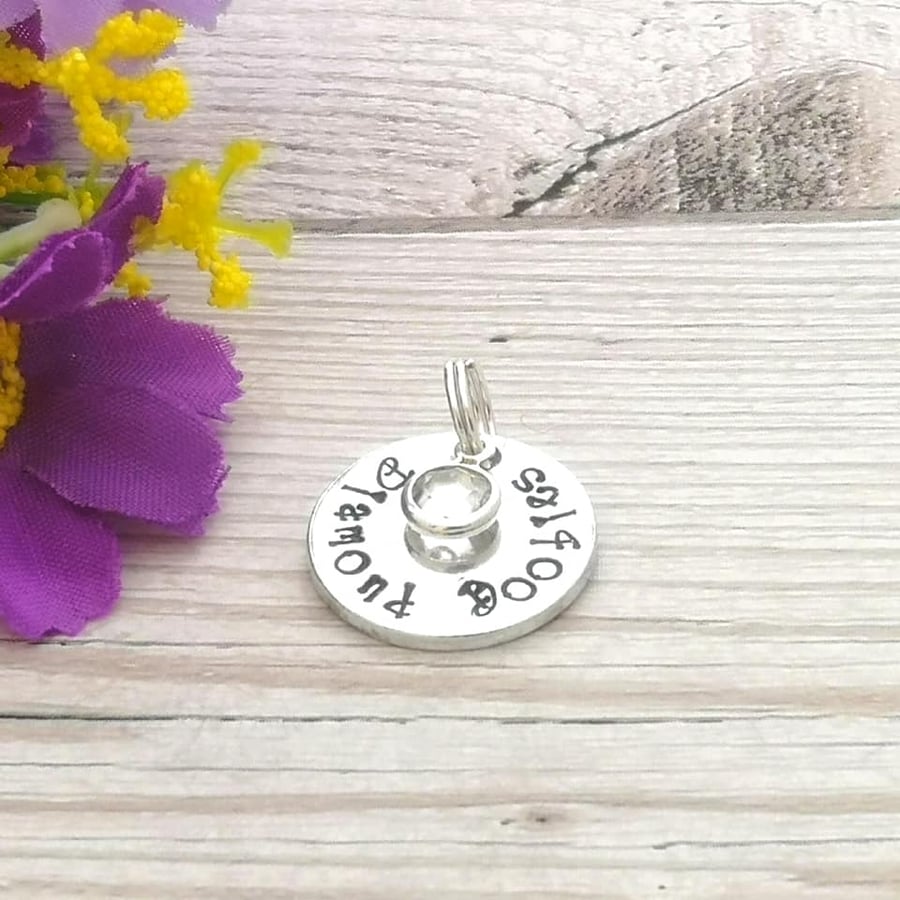 Diamond Boobies Booby Award Charm - Add-on Charm For Breastfeeding Keyring