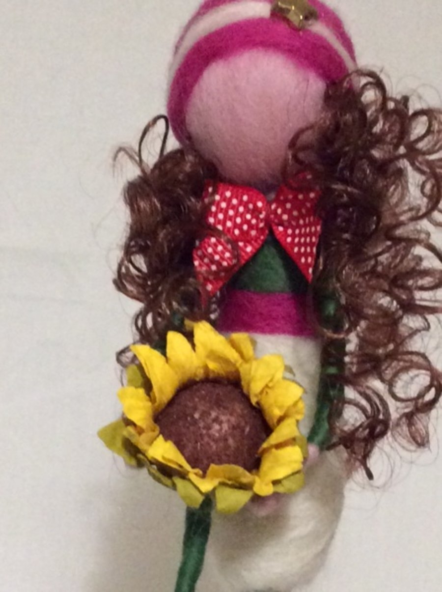 Grace - Handmade needlefelted doll