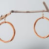 Woven Willow Hoop Earrings Sustainable Jewellery Handmade from Renewable Willow 
