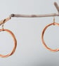 Woven Willow Hoop Earrings Sustainable Jewellery Handmade from Renewable Willow 