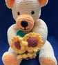 Special Occasion Yellow Bear with a Sunflower bouquet  - Image 4