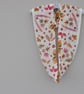 Handprinted chiffon scarf Garden Leaves - Image 1