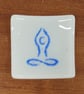 Summer Seconds- Trinket Dish Featuring a Blue Meditation Inspired Figure