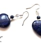 Lapis Lazuli Hearts Sterling Silver Earrings - Image 3