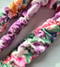 Handmade Scrunchie Lanyard Pretty Multi Floral Soft Cotton ID Badge Holder - Image 2