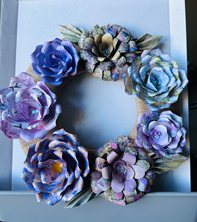 Handmade Floral Wreath - Table Centrepiece 