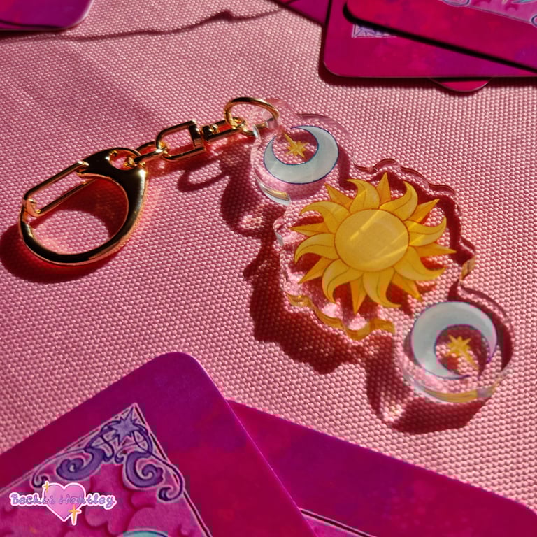 Tarot Keychain - Double Sided Keychain - Witchy Gifts, Accessories
