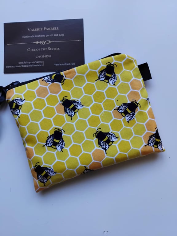 SALE Bees   Coin Purse