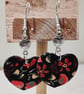 Winter floral silverheart earrings - Image 1