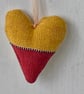 AUTUMN MINI HEART - yellow, orange, red, padded - Image 4