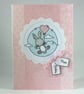 Birthday card - bunny with a balloon - Image 1