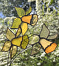 Stained glass Daffodil in everlasting yellow glass