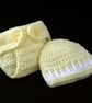 Handmade Baby Beanie Hat and Diaper Cover Gift Set - Image 3