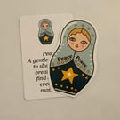 Peace (2) Russian doll sticker