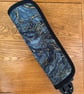 Black Grey and Gold Quilted Fabric Heat Resistant Hair Straightener Mat  - Image 3