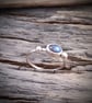 Sterling silver ring with oval labradorite - Image 4