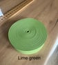 5 meters 1" (25mm) lime green  cotton bias binding  Buy 4 get one free