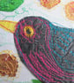 The Singing Blackbird -  Freestyle embroidered artwork - Image 3