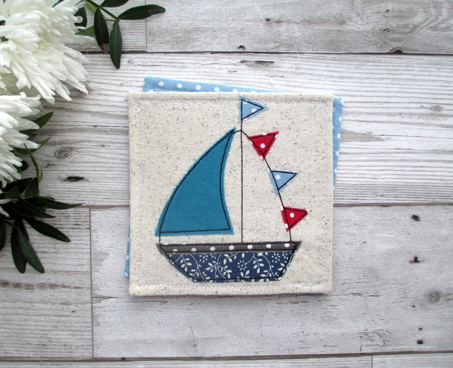 Sailboat Coaster