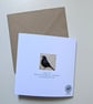 Male Blackbird Embroidery Art Greeting Cards - Image 3