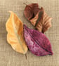 Felted leaf brooch : pink - Image 1
