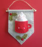 craft kit, sewing kit, Make a hot chocolate felt banner - Image 2