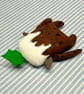 Christmas Pudding Brownie Art Doll 1 - Image 8