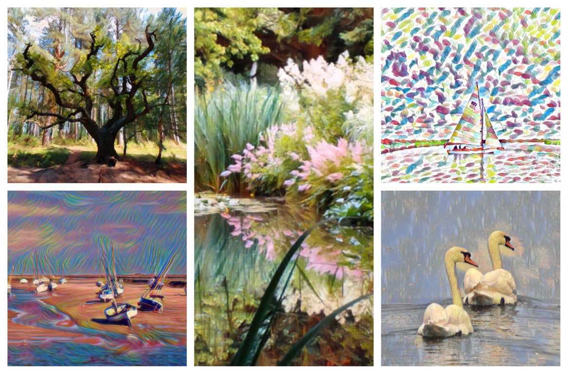 A5 Greeting Card Mixed Norfolk Scenes 