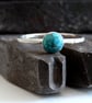Turquoise STONE Skinny Ring, Handmade Urban Jewellery