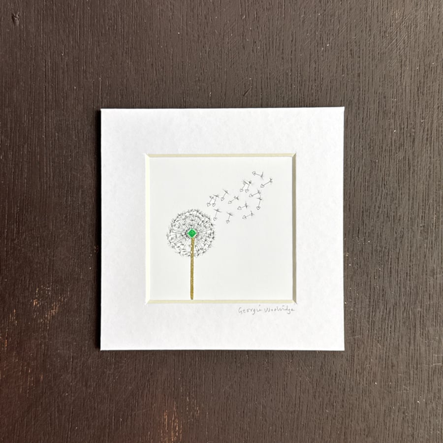 May Birthstone Wish 5" x 5"