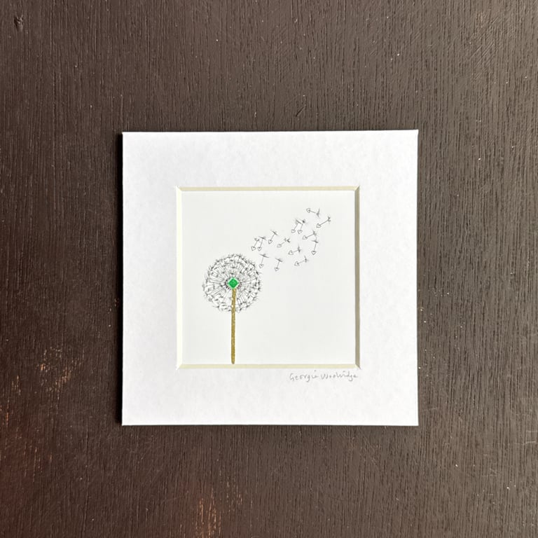 May Birthstone Wish 5" x 5"