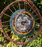 Hand woven Circular Wall Hanging 'The Woods' - Image 4