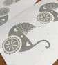 'Vintage Pram' new baby card - Image 4