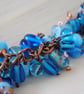 Sale-Turquoise & capri charm bracelet - Image 3