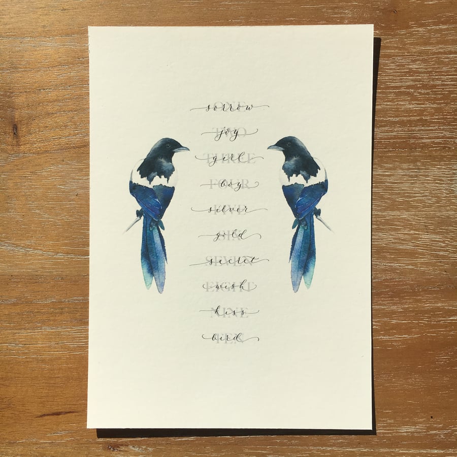 Magpie Rhyme print