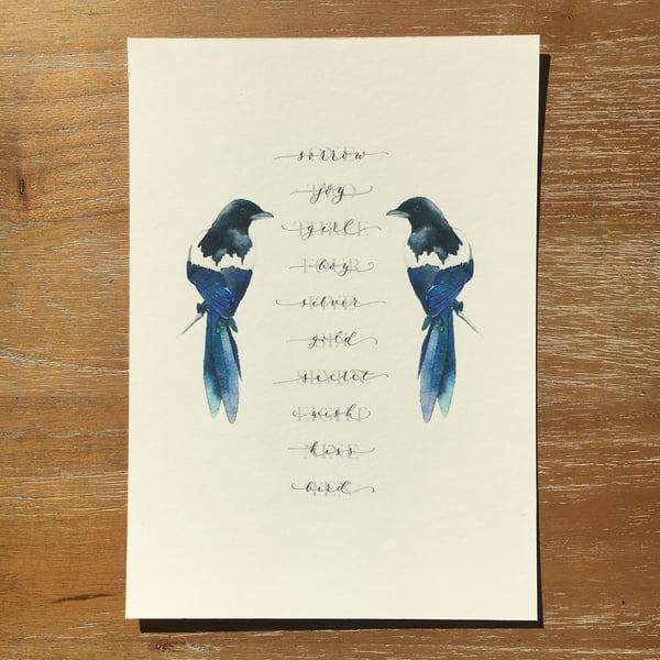 Magpie Rhyme print