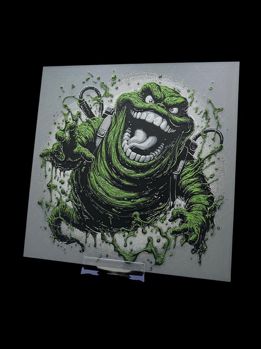 Slimer 3D Printed Fan, Wall Art