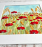 Poppy Fields Hand Embroidery Panel Only - Image 4